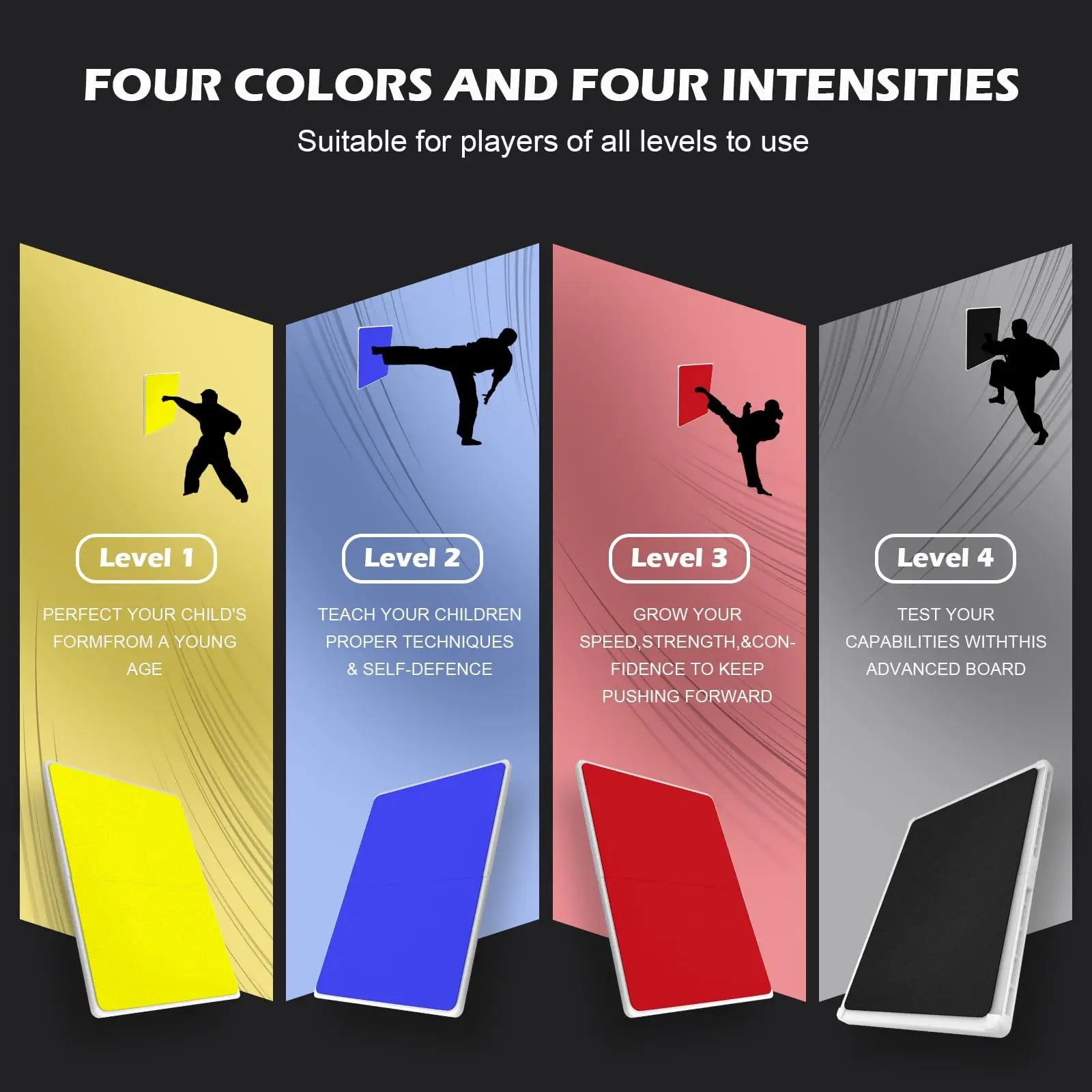 Taekwondo Break Board High Strength Plastic Reusable Professional Board Karate Martial Arts Break Board Training Equipment